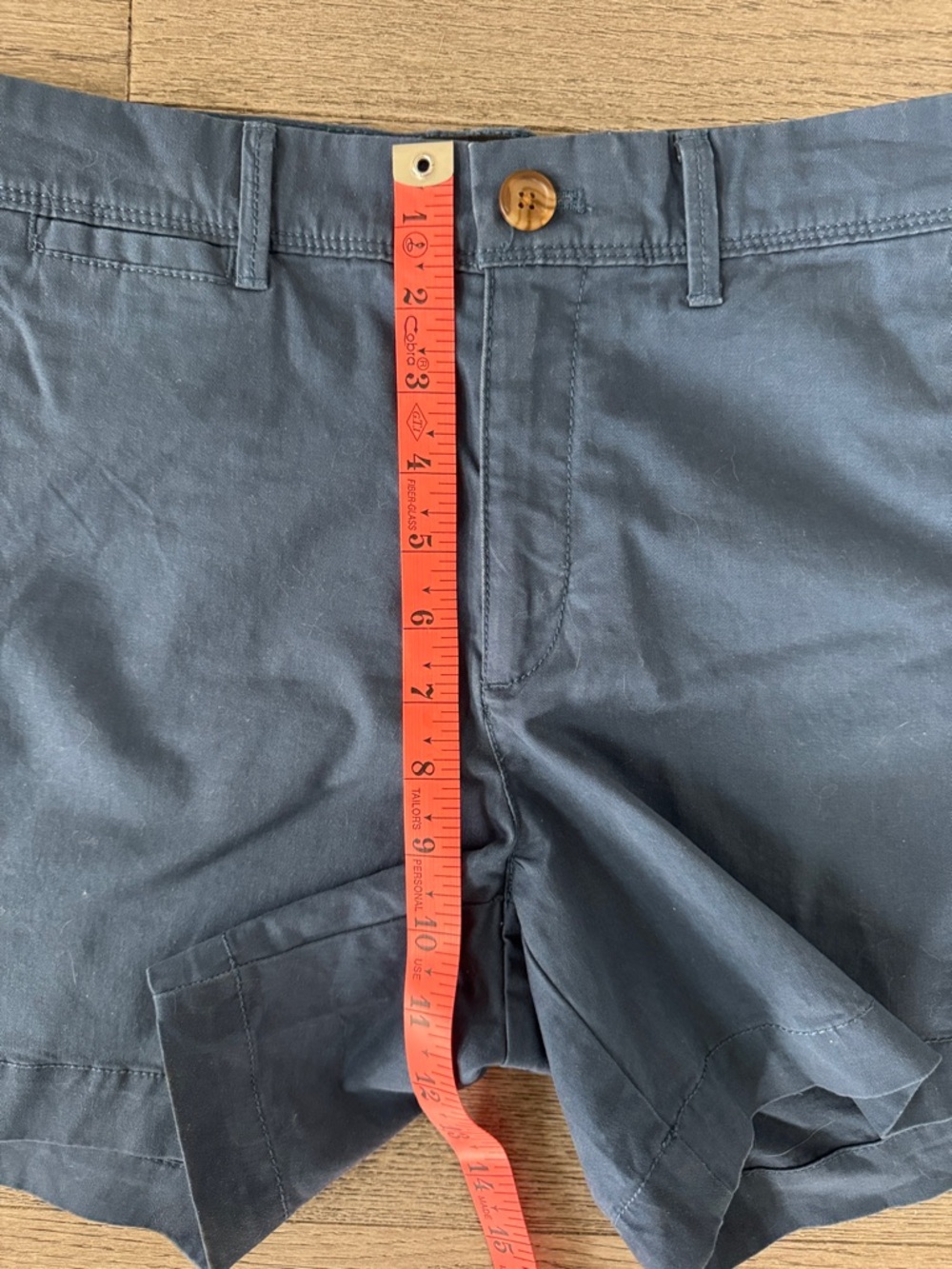 🌼BANANA REPUBLIC🌼 Mid-Rise Navy Chino Shorts, Size 4 - Picture 5 of 7